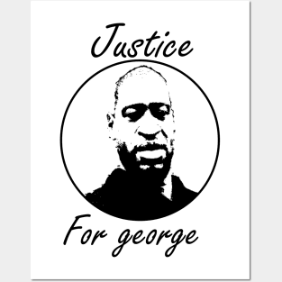 justice for George Posters and Art